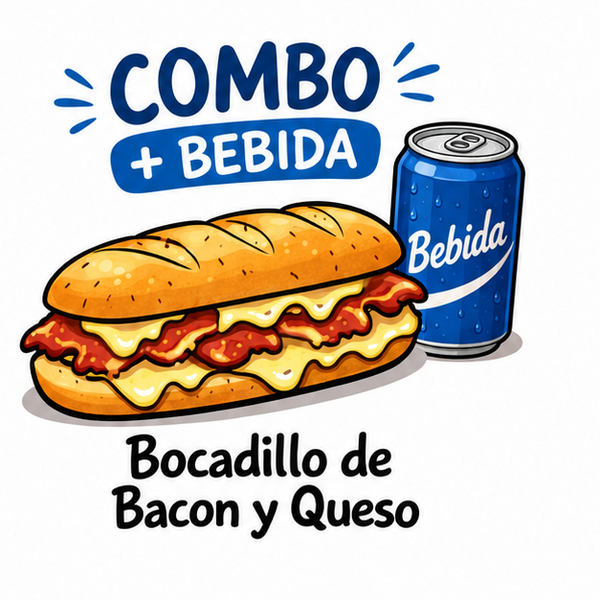 Bacon & Cheese Sandwich Combo